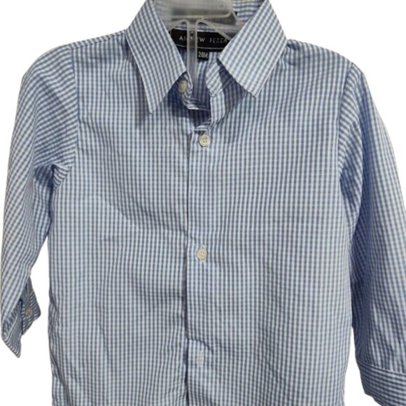 Andrew Fezza 3 Piece Vest, Shirt, Pinstripe Pant Suit Boys 24 Month NWT - Picture 6 of 10